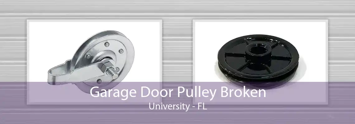 Garage Door Pulley Broken University - FL